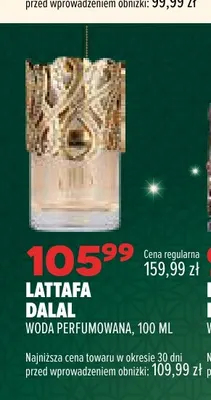 Woda perfumowana Lattafa Dalal promocja w Drogerie Natura