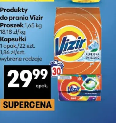 Kapsułki do prania Vizir promocja w Delikatesy Centrum