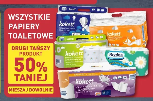 Papier toaletowy Kokett 3-warstwowy promocja w Aldi