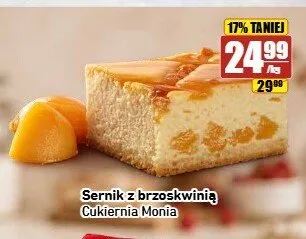 Ciasto Sernik z brzoskwinią Cukiernia Monia promocja w API Market