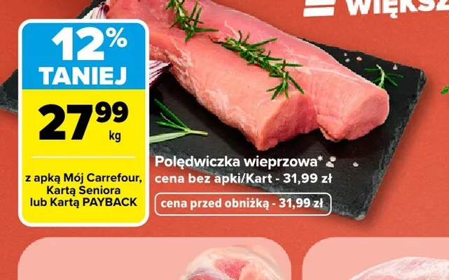 Polędwiczka wieprzowa promocja w Carrefour Market