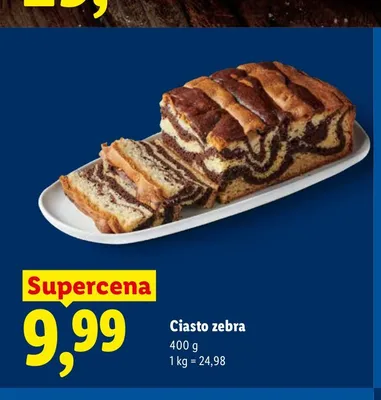 Ciasto zebra promocja w Lidl