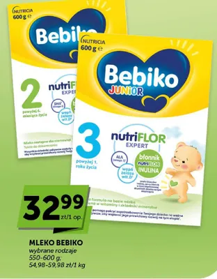 Mleko modyfikowane Bebiko 2 nutriFLOR Expert Nutricia promocja w Groszek