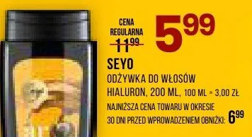 Odżywka do włosów hyaluron promocja w Drogerie Natura