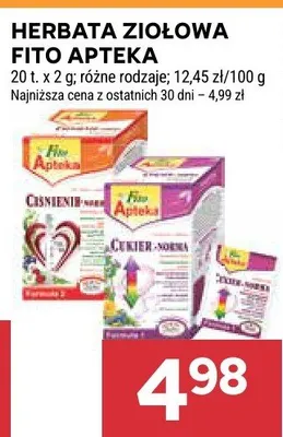 Herbata ziołowa Fito Apteka promocja w Stokrotka