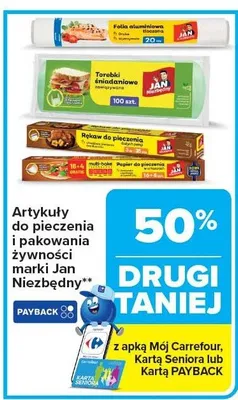Artykuły do pieczenia i pakowania żywności promocja w Carrefour