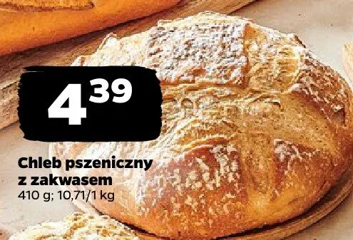 Chleb pszenny z zakwasem promocja w Netto