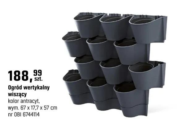 Ogród wertykalny wiszący promocja w OBI