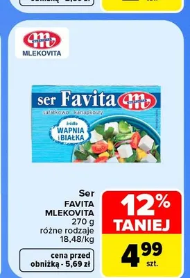 Ser Favita Mlekovita promocja w Carrefour