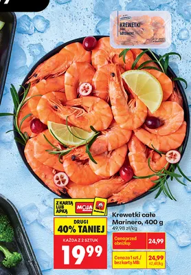 Krewetki całe Marinero promocja w Biedronka