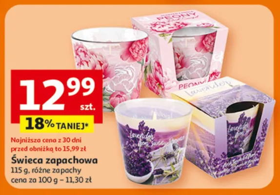 Świeca zapachowa promocja w Auchan