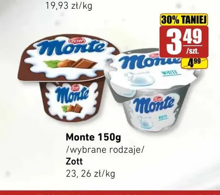 Deser Monte klasyczny Zott promocja w API Market