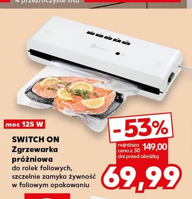 Zgrzewarka próżniowa do rolek foliowych Switch On promocja w Kaufland