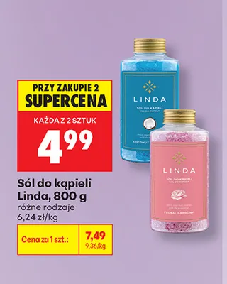 Sól do kąpieli Linda promocja w Biedronka