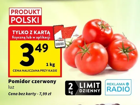 Pomidor czerwony luz promocja w Intermarche