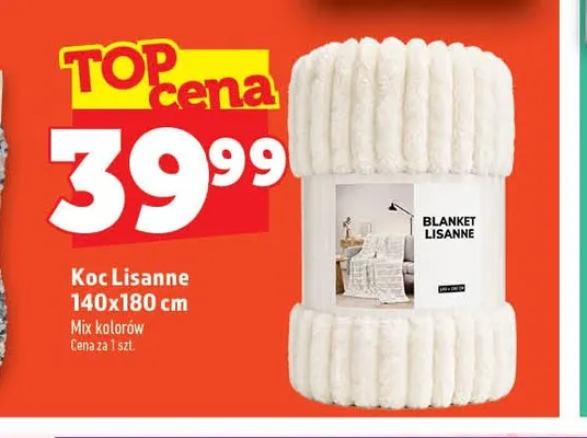 Koc Lisanne 140x180 cm promocja w TOPAZ