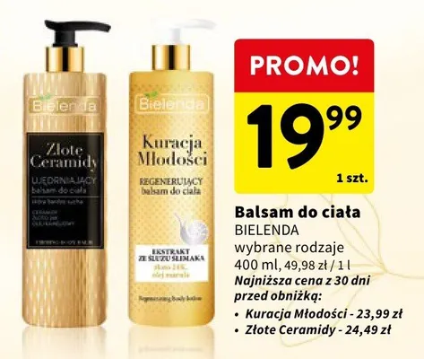 Balsam do ciała Bielenda Złote Ceramidy promocja w Intermarche
