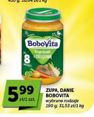 Zupa danie BoboVita promocja w Groszek