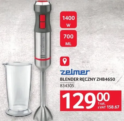 Blender ręczny ZHB4650 Zelmer promocja w Selgros