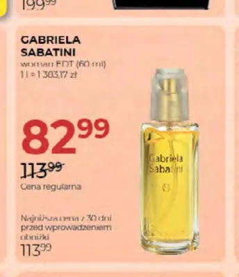 Woda toaletowa damska Gabriela Sabatini promocja w Drogerie Jawa