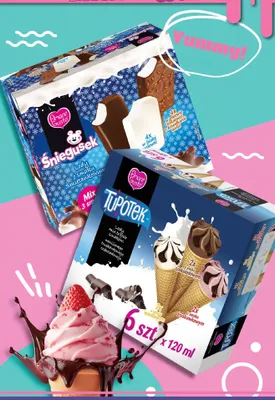 Lody Śniegusek mix 3 smaków Amore Gusto promocja w POLOmarket