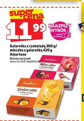 Galaretka z czekoladą Amartone promocja w TOPAZ