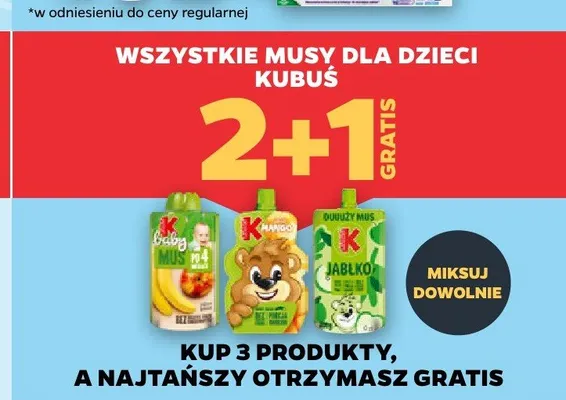 Musy dla dzieci Kubuś promocja w Netto
