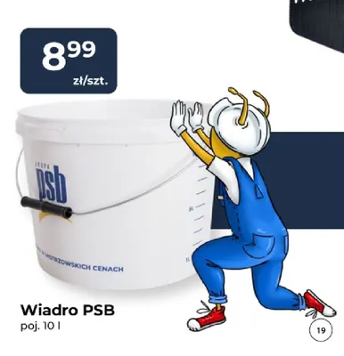 Wiadro PSB 10 l promocja w PSB Mrówka