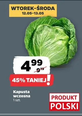 Kapusta wczesna promocja w Netto