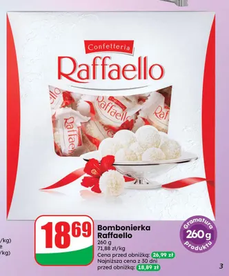 Bombonierka Raffaello promocja w Dino