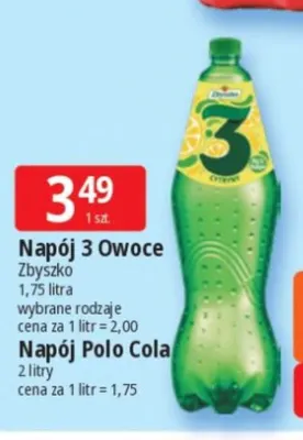 Napój 3 Owoce Zbyszko promocja w Leclerc