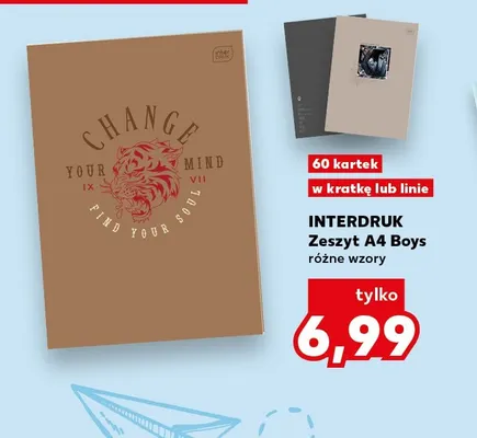 Zeszyt A4 Boys Interdruk promocja w Kaufland
