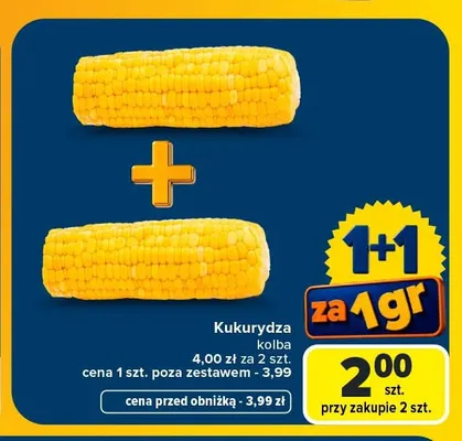 Kukurydza kolba promocja w Carrefour Market