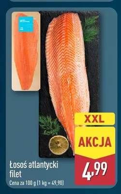 Łosoś atlantycki filet Almare promocja w Aldi