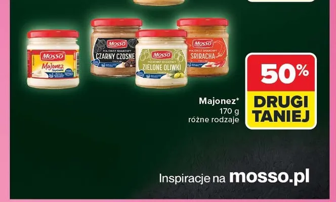 Majonez Czarny Czosnek Mosso promocja w Carrefour