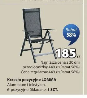 Krzesło pozycyjne LOMMA promocja w Jysk