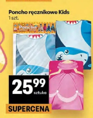 Poncho ręcznikowe Kids promocja w Delikatesy Centrum