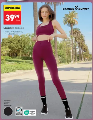 Legginsy damskie CARDIO BUNNY promocja w Biedronka
