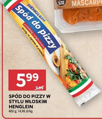 Spód do pizzy w stylu włoskim Henglein promocja w Stokrotka