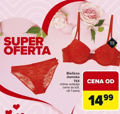 Bielizna damska różne rodzaje promocja w Carrefour