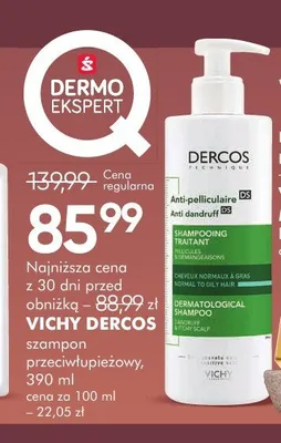 Szampon przeciwłupieżowy Vichy Dercos promocja w Super-Pharm