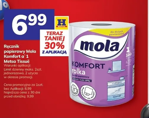 Ręcznik papierowy Mola Komfort promocja w Hitpol