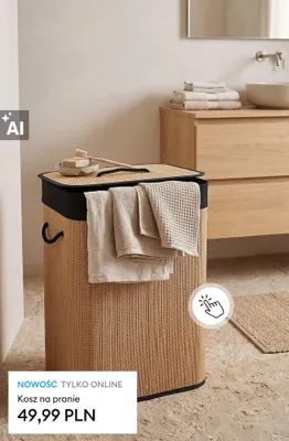 Kosz na pranie promocja w Sinsay