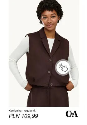 Kamizelka regular fit C & A promocja w C&A