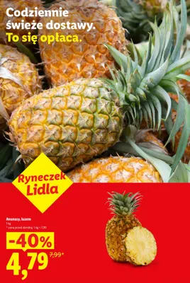Ananasy luzem Ryneczek Lidla promocja w Lidl