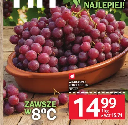Winogrono Red Globe luz promocja w Selgros