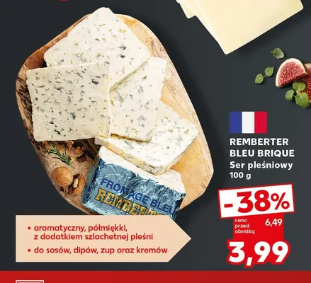 Ser pleśniowy Bleu Brique Remberter promocja w Kaufland