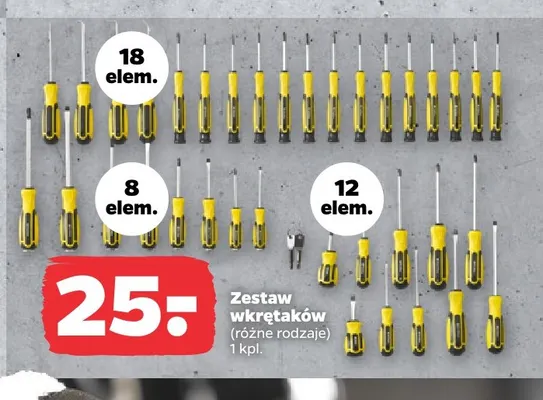 Zestaw wkrętaków Techliner promocja w Netto