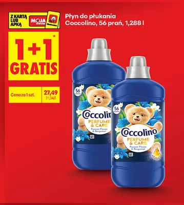 Płyn do płukania Coccolino 56 prań promocja w Biedronka