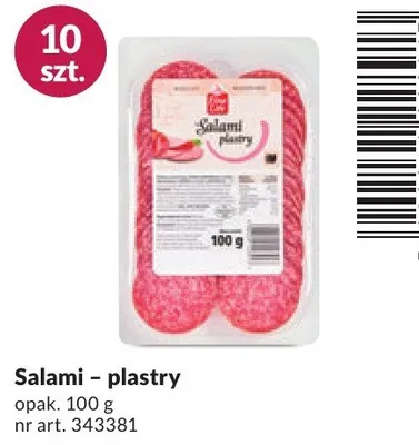 Salami plastry promocja w Makro